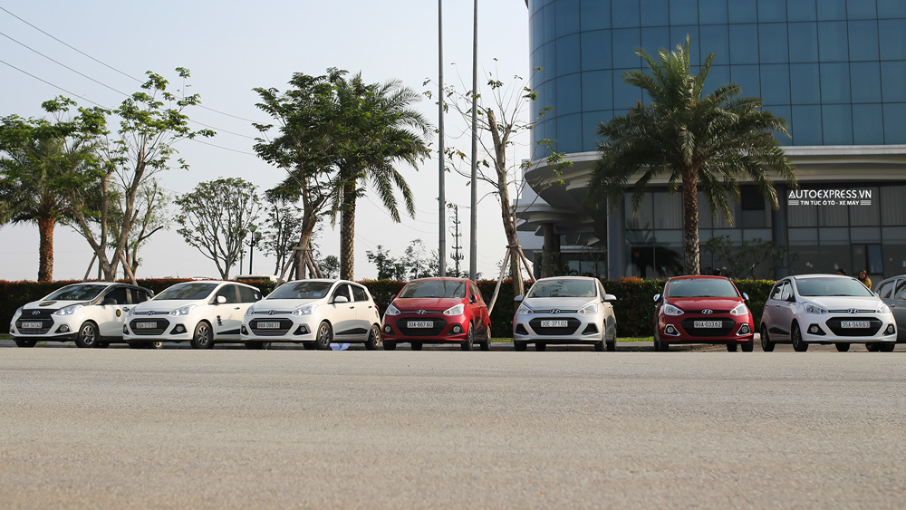 Dàn xe Hyundai Grand i10 Việt Nam hội ngộ mừng sinh nhật