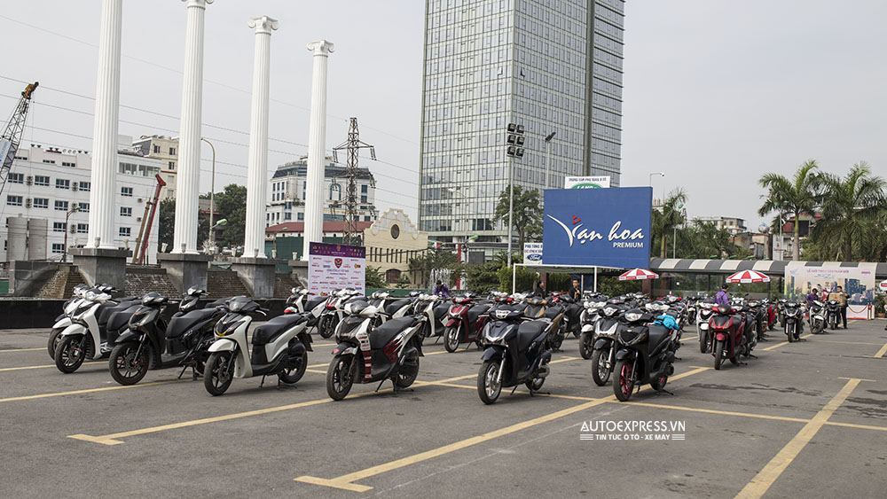 Dàn xe hoành tráng của Cộng đồng Honda SH Việt Nam