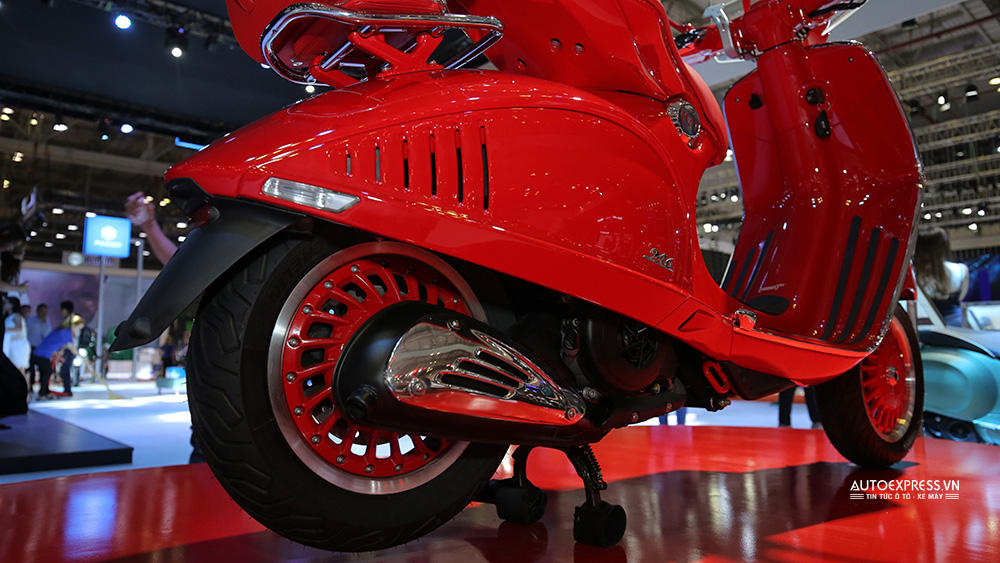 Xe tay ga Vespa 946 Red được trang bị hệ thống chống bó cứng phanh ABS trên 2 bánh xe