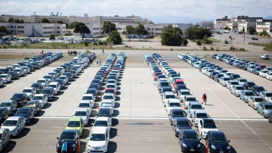 Dàn xe Toyota Prius số lượng khủng xác lập kỷ lục thế giới Guinness