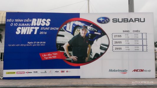 Sáng mai, Siêu trình diễn ô tô Subaru Russ Swift 2016 khai màn tại HN