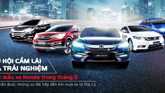 Honda  ô tô Việt Nam giới thiệu chương trình lái thử xe tháng 5 