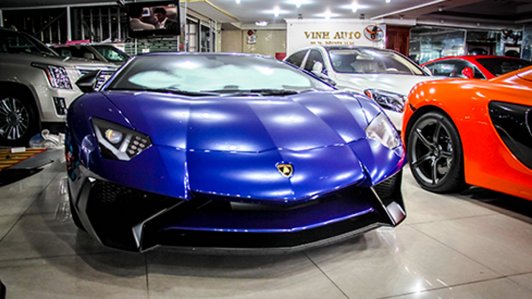 Diện kiến Lamborghini Aventador SV màu độc nhất Việt Nam