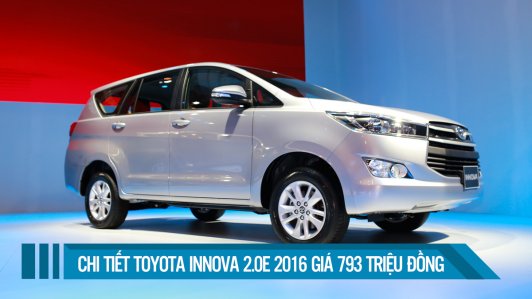 Cận cảnh Toyota Innova 2.0E 2016 giá 793 triệu đồng vừa ra mắt VN