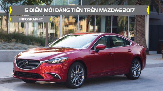 5 nâng cấp đáng tiền trên Mazda6 2017 vừa ra mắt [Infographic]