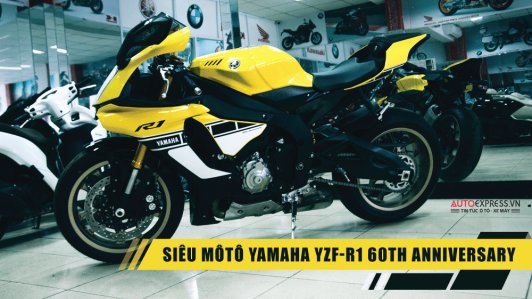 Cận cảnh siêu mô tô Yamaha YZF-R1 bản đặc biệt 60 năm tại Hà Nội
