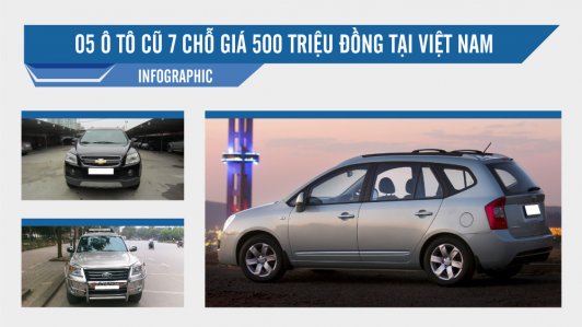 05 gợi ý xe 7 chỗ cũ giá 500 triệu đồng tại Việt Nam [Infographic]