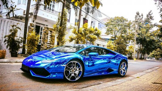 Chiêm ngưỡng chiếc Lamborghini Huracan xanh chrome độc nhất Việt Nam
