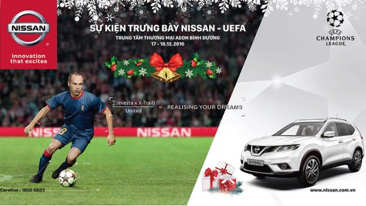 Cùng Nissan UEFA đón Giáng sinh và Năm mới 2017 bằng nhiều hoạt động thú vị