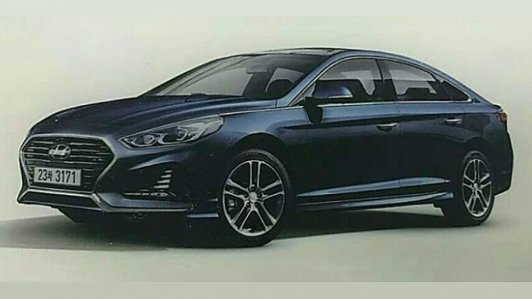 Hyundai Sonata bản facelift 2018 lộ những hình ảnh đầu tiên