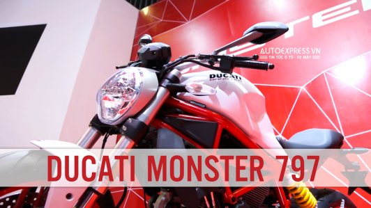 Cận cảnh Ducati Monster 797 - Mẫu xe nhỏ gọn, giá mềm, dễ điều khiển nhất của gia đình Ducati