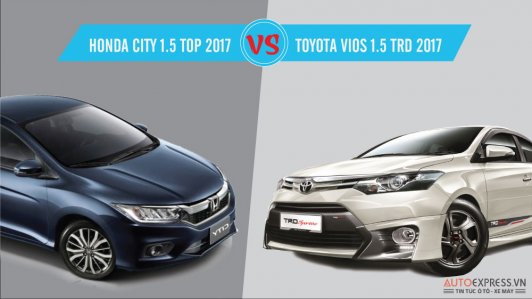 So sánh hai phiên bản cao nhất của Toyota Vios và Honda City tại Việt Nam [INFOGRAPHIC]