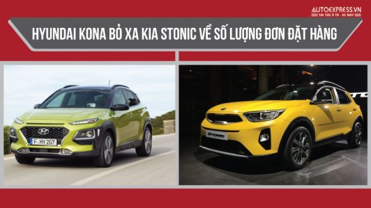 Hyundai Kona được khách hàng ưa chuộng hơn hẳn đối thủ Kia Stonic