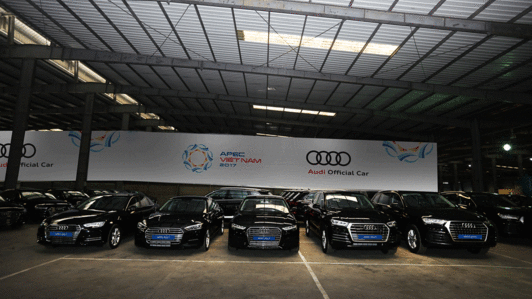 Chiêm ngưỡng gần 200 xe Audi vừa được bàn giao phục vụ APEC 2017