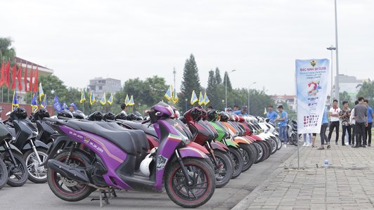 Dàn xe hơn 200 chiếc tụ hội tưng bừng mừng sinh nhật Bắc Ninh SH Club