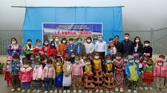 Quỹ Toyota Việt Nam hỗ trợ xây dựng điểm trường cho trẻ em vùng cao Hà Giang