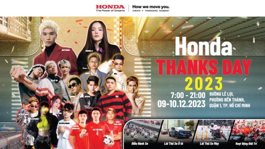 Honda Thanks Day 2023 - Đại lộ Honda bùng nổ khoảnh khắc cuối năm