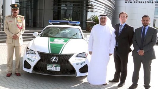 Chiêm ngưỡng tân binh Lexus RC F của cảnh sát Dubai