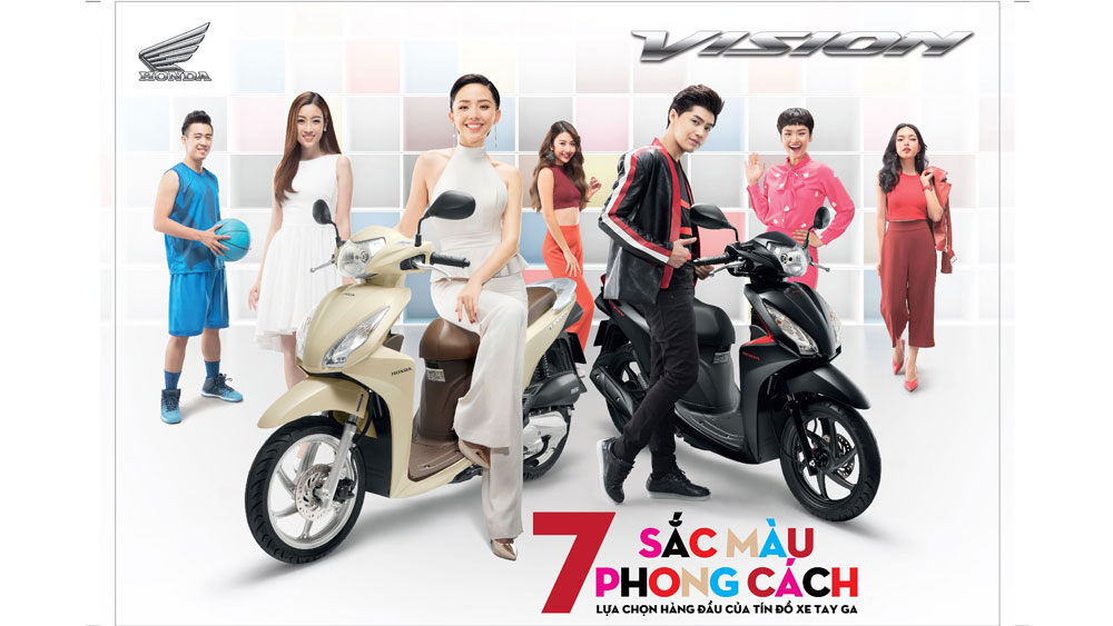Honda Vision - Xe tay ga bán chạy nhất Việt Nam thêm màu mới thời trang
