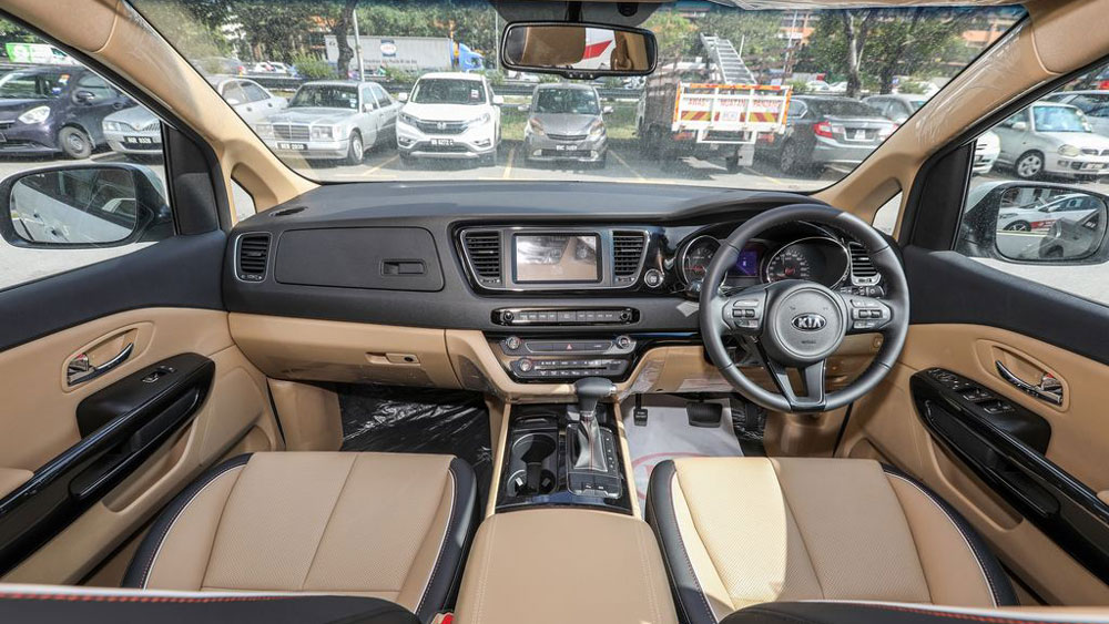  El auto familiar Kia Grand Sedona 2018 ha sido actualizado con muchas características nuevas