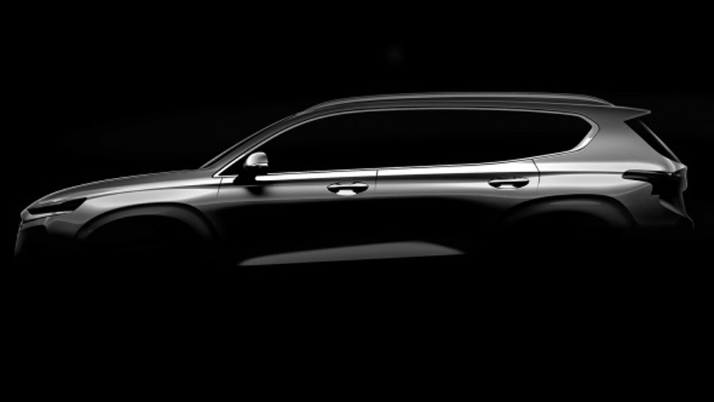 Hyundai hé lộ SantaFe 2019 sẽ được ra mắt trong tháng 2