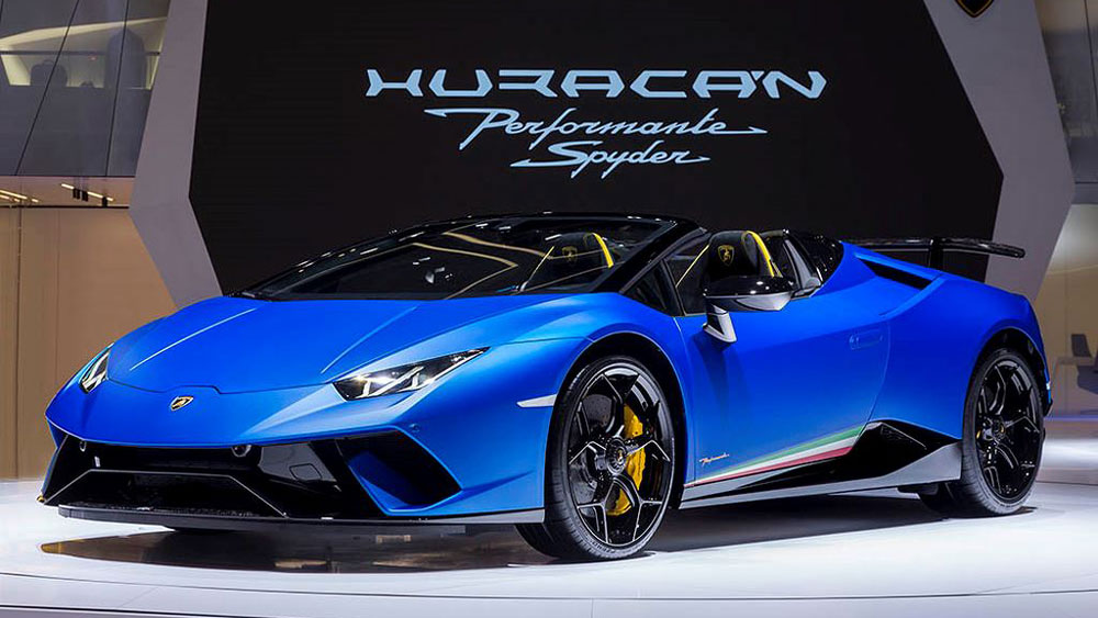 Siêu phẩm mui trần Lamborghini Huracan Performante Spyder vén màn lộ diện hình 2.