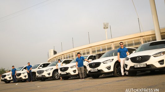 Dàn Mazda CX-5 trăm chiếc tụ hội tại Hà Nội tưng bừng mừng sinh nhật