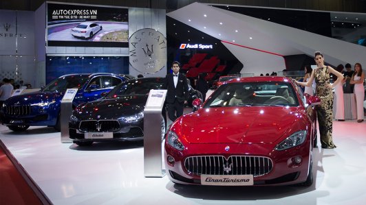 "Cây đinh ba" Maserati xuất hiện đầy ấn tượng tại Triển lãm ô tô quốc tế Việt Nam [VIMS 2016]