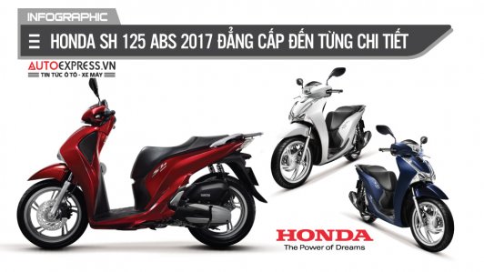 "Hàng hot" Honda SH125i 2017 vừa ra mắt Việt Nam có gì? [INFOGRAPHIC]