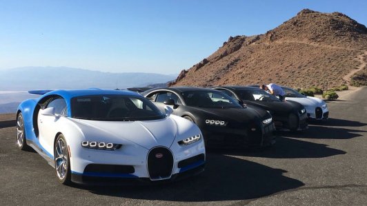 “Thử lửa” siêu xe Bugatti Chiron tại thung lũng Tử thần