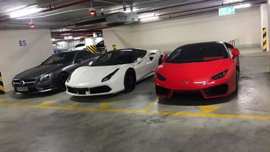 Choáng với bộ đôi siêu xe Lamborghini Huracan LP580-2 và Ferrari 488 GTB của thiếu gia Hà Nội