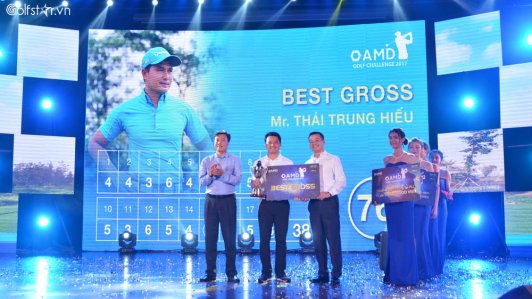 Golfer Thái Trung Hiếu ẵm giải Best Gross của AMD Golf Challenge 2017