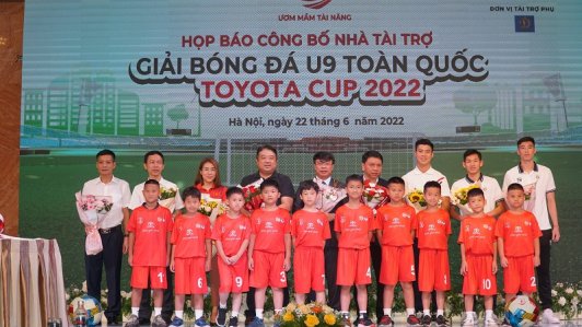 Toyota Việt Nam tiếp tục là nhà tài trợ chính Giải Bóng đá U9 toàn quốc năm 2022