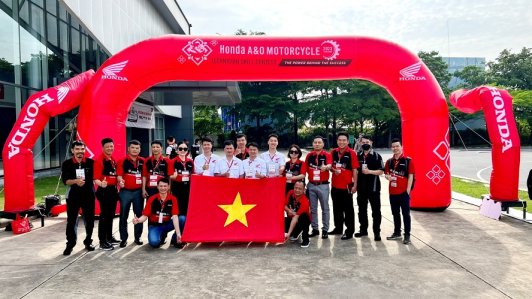 Honda Việt Nam đạt giải nhất xe côn tay Hội thi Kỹ thuật viên xuất sắc Châu Á - Châu Đại Dương 2023