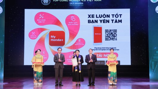 Honda nhận giải thưởng Top công nghiệp 4.0 Việt Nam